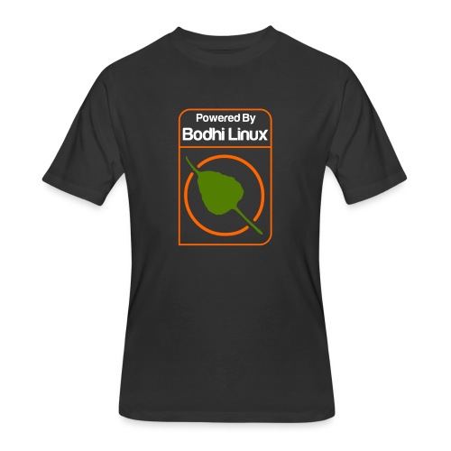 Powered by Bodhi Linux - Men's 50/50 T-Shirt
