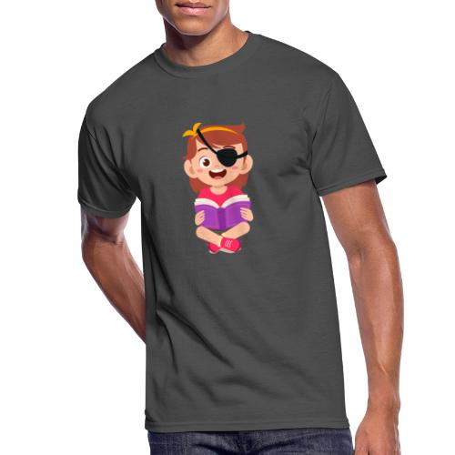 Little girl with eye patch - Men's 50/50 T-Shirt