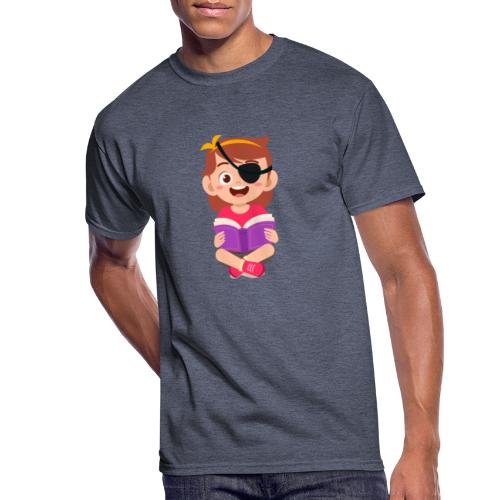 Little girl with eye patch - Men's 50/50 T-Shirt