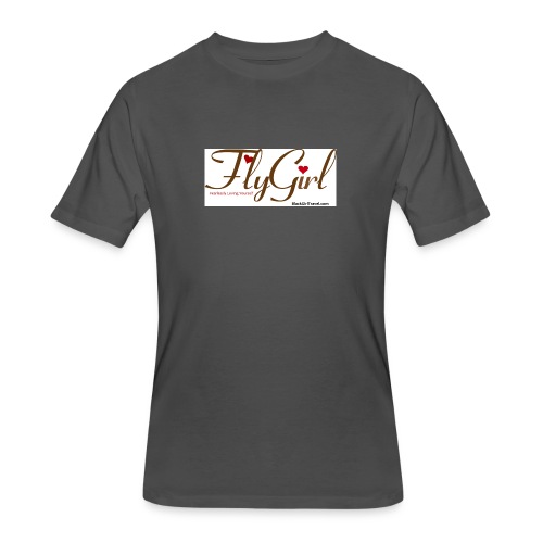 FlyGirlTextGray jpg - Men's 50/50 T-Shirt