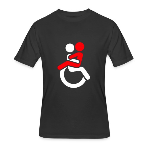 Wheelchair Love for adults. Humor shirt - Men's 50/50 T-Shirt