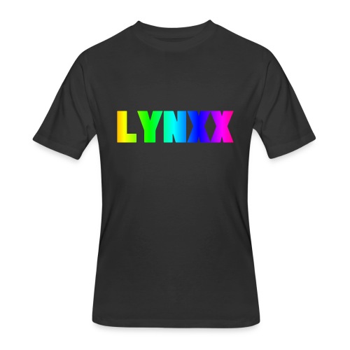 Rainbow Letters (LYNXX) - Men's 50/50 T-Shirt