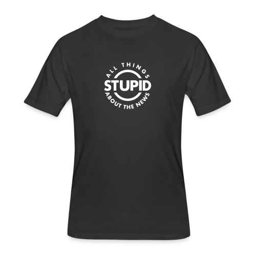 leafBuilder All Things Stupid About The News - Men's 50/50 T-Shirt
