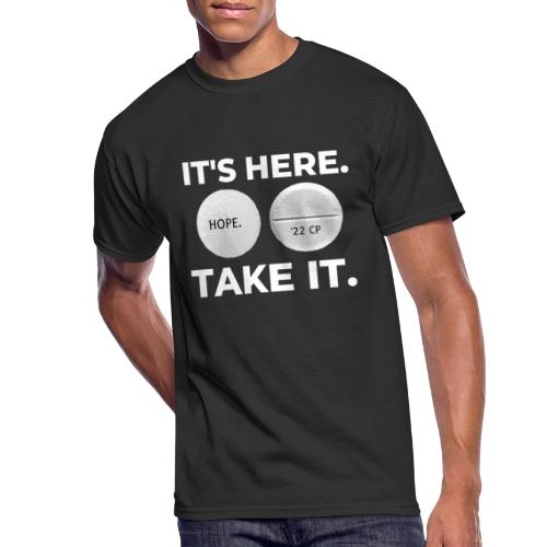 IT'S HERE - TAKE IT (black) - Men's 50/50 T-Shirt