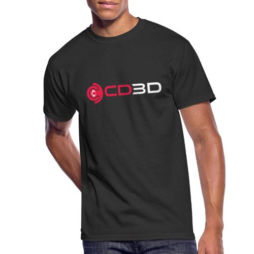 CD3D White Front/CinemaDraft Logo Back - Men's 50/50 T-Shirt