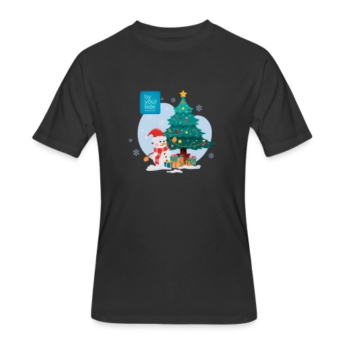 BYS Christmas Scene Logo - Men's 50/50 T-Shirt