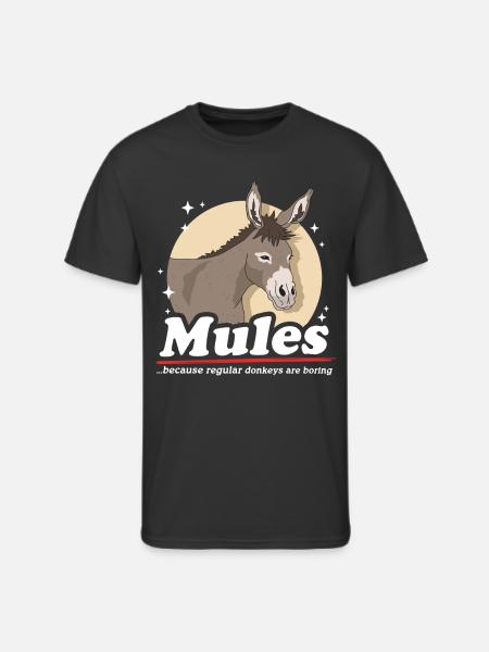 Mules Because Mule Owner - Men's 50/50 T-Shirt - black