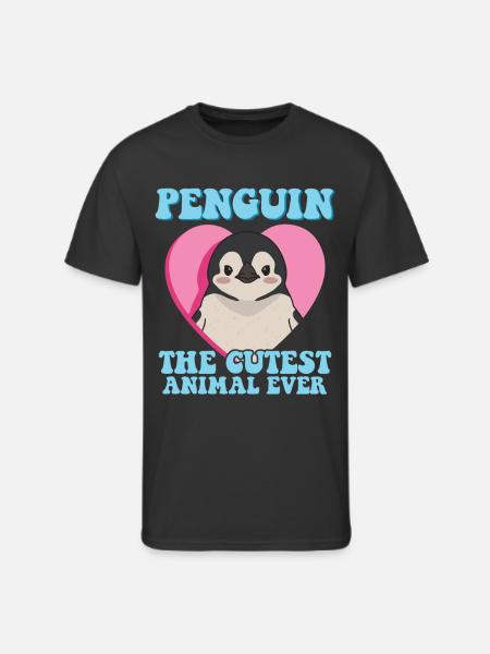 Penguin The Cutest Animal - Men's 50/50 T-Shirt - black