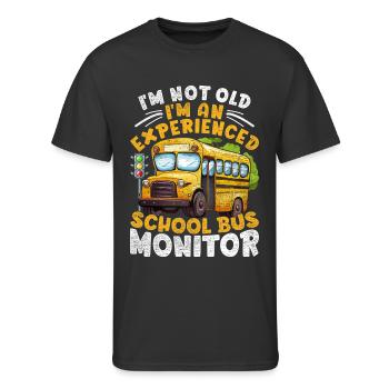 School Bus Monitor Bus Driver - Men's 50/50 T-Shirt - black - Front - Jackson (183cm)