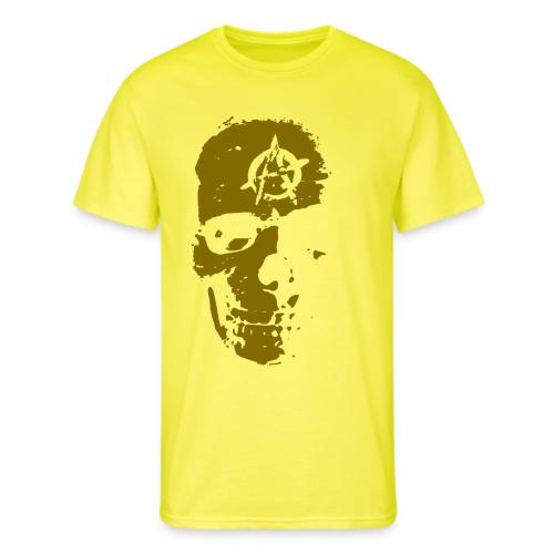 Anarchy Skull Gold Grunge Splatter Dots Gift Ideas - Men's 50/50 T-Shirt