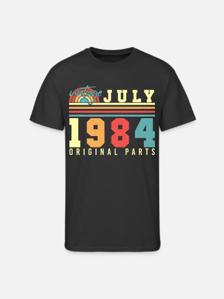 Original July 1984 - Men's 50/50 T-Shirt - black