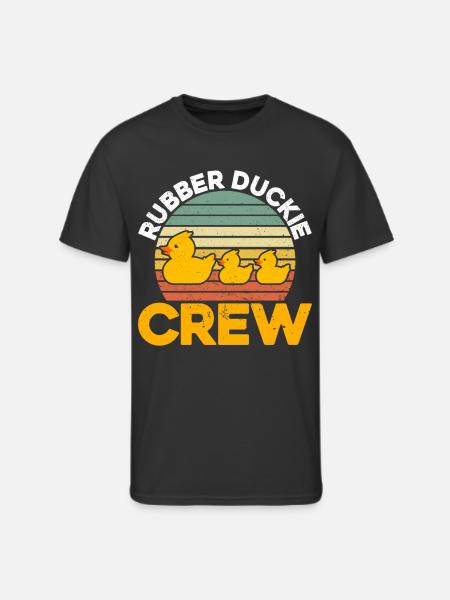 Rubber Duckie Crew - Men's 50/50 T-Shirt - black