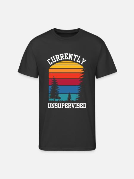 Currently Unsupervised Sarcastic Sarcasm Sayings - Men's 50/50 T-Shirt - black