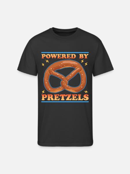 Pretzel Powered By Pretzels - Men's 50/50 T-Shirt - black