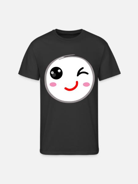 Winking face, Wink smile - Men's 50/50 T-Shirt - black