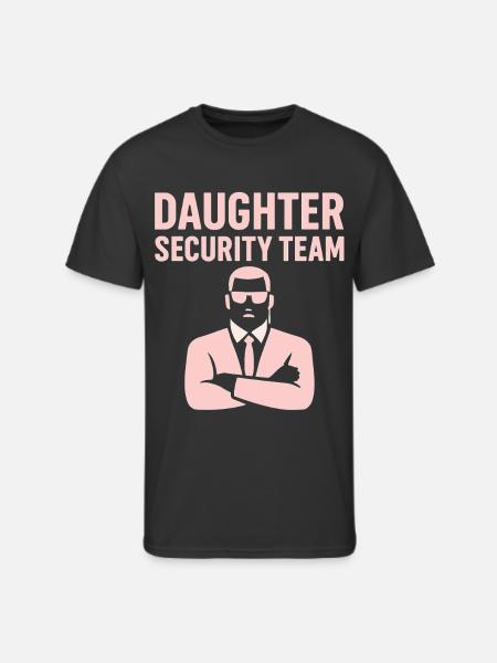 Daughter Security Team - Father Bodyguard - Men's 50/50 T-Shirt - black
