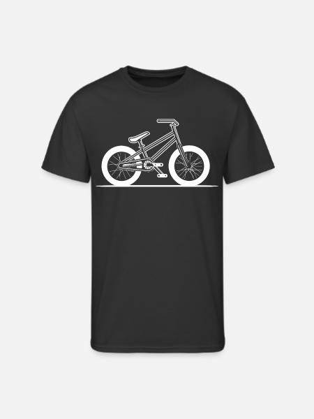 BMX Bike Drawing - Men's 50/50 T-Shirt - black