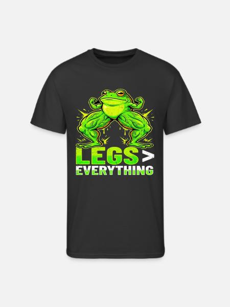 Legs Over Everything Frog - Men's 50/50 T-Shirt - black