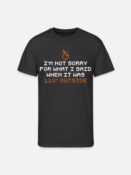 I'm Not Sorry - Men's 50/50 T-Shirt - black