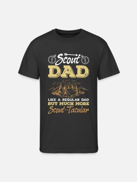 Scout Dad Scouting Camp Leader Father - Men's 50/50 T-Shirt - black