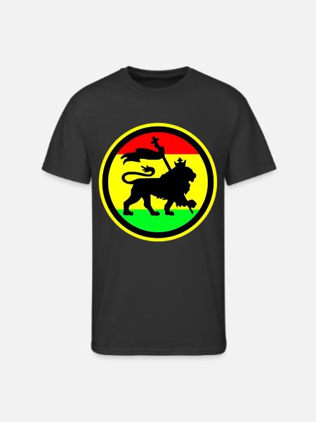 Rasta Lion - Men's 50/50 T-Shirt - black