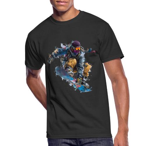 Snowboarding: Splash of Speed - Men's 50/50 T-Shirt