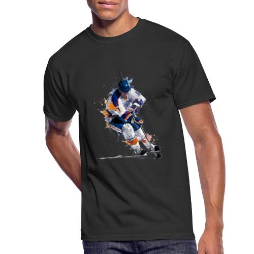 Hockey: Icy Streaks - Men's 50/50 T-Shirt