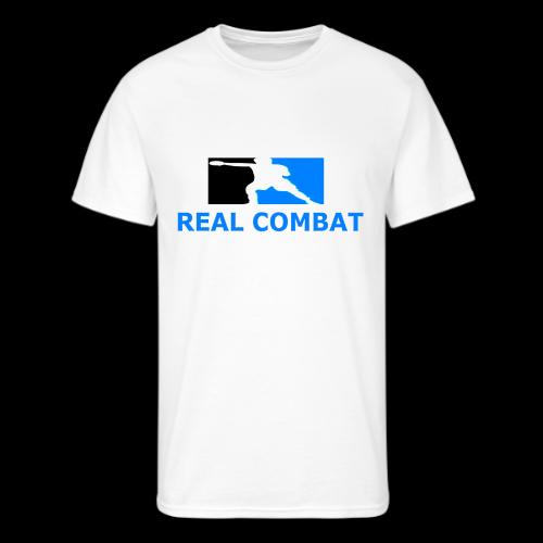 RCM MMA & BOXING Light Blue White Text - Men's 50/50 T-Shirt