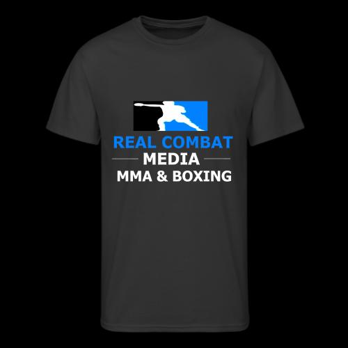 RCM MMA & BOXING Light Blue White Text - Men's 50/50 T-Shirt