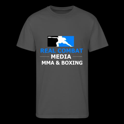 RCM MMA & BOXING Light Blue White Text - Men's 50/50 T-Shirt