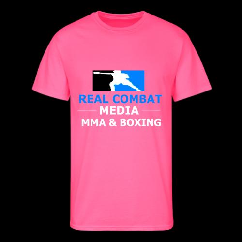 RCM MMA & BOXING Light Blue White Text - Men's 50/50 T-Shirt