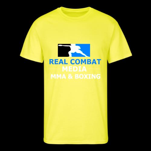 RCM MMA & BOXING Light Blue White Text - Men's 50/50 T-Shirt