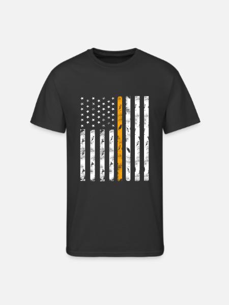 911 dispatcher flag - Men's 50/50 T-Shirt - black
