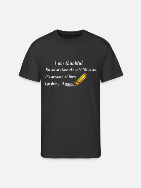 THANKFUL - Men's 50/50 T-Shirt - black