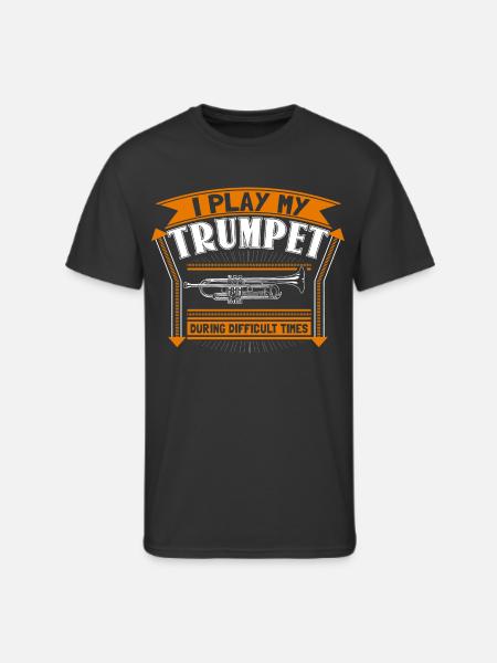 Trumpet Musical Instrument Gift - Men's 50/50 T-Shirt - black