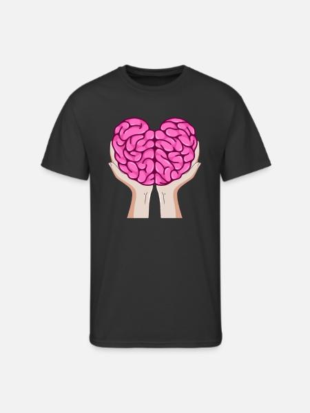 Brain Hands, Neuroscience - Men's 50/50 T-Shirt - black