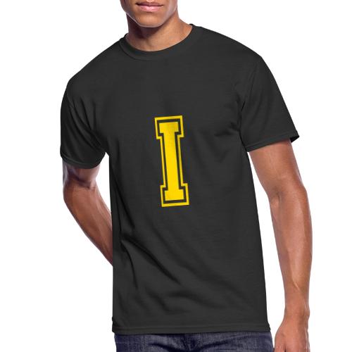 Letter I – Capital Athletic Alphabet Monogram - Men's 50/50 T-Shirt