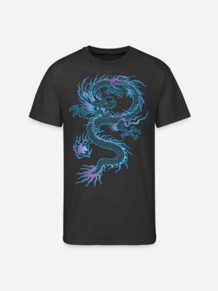 chinese dragon - Men's 50/50 T-Shirt - black