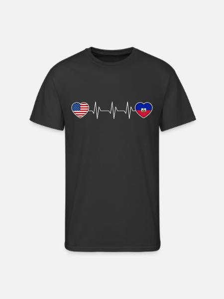 Haiti - Men's 50/50 T-Shirt - black