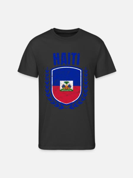 Haiti - Men's 50/50 T-Shirt - black