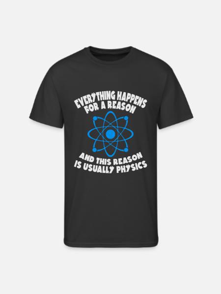 Physics Reason - Men's 50/50 T-Shirt - black
