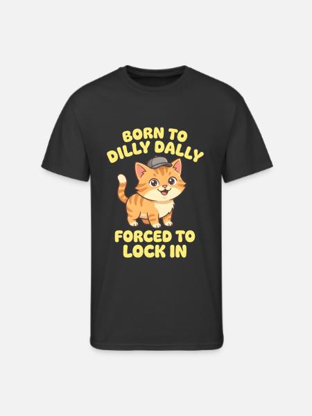 Kitty Lock-In - Men's 50/50 T-Shirt - black