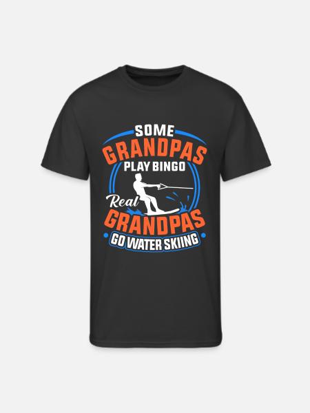 Water Ski - Men's 50/50 T-Shirt - black