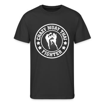 Crazy Muay Thai Fighter - Muay Thai - Men's 50/50 T-Shirt - black - Front - Jackson (183cm)