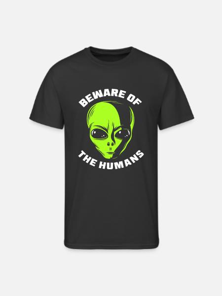 Alien Face - Men's 50/50 T-Shirt - black