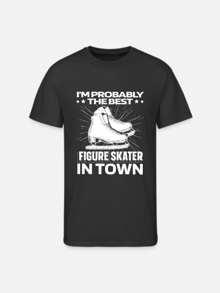 Figure Skating Funny - Men's 50/50 T-Shirt - black