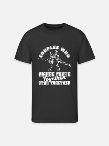 Figure Skating Couple - Men's 50/50 T-Shirt - black