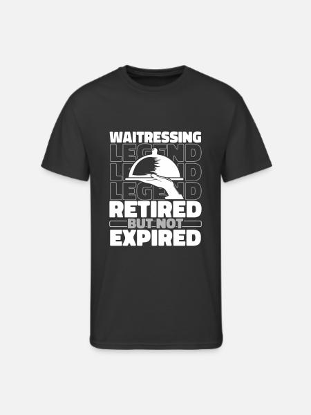 Waiter Waitress Retired - Men's 50/50 T-Shirt - black