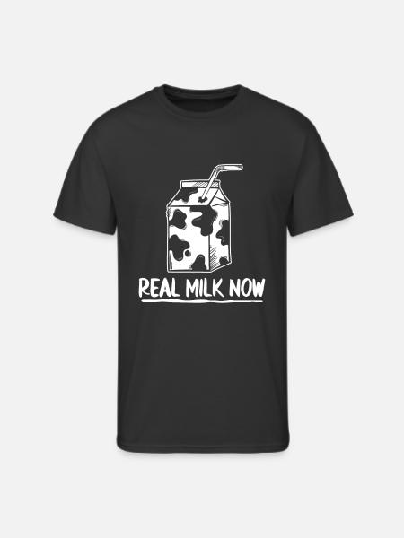 Milk Milk Truck - Men's 50/50 T-Shirt - black