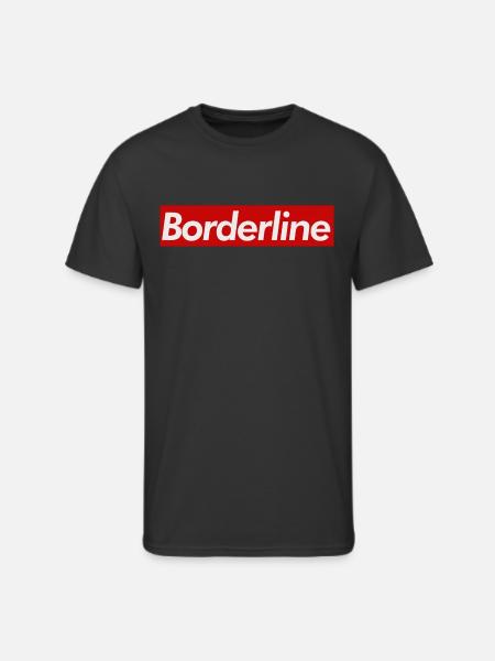 Borderline Logo - Men's 50/50 T-Shirt - black